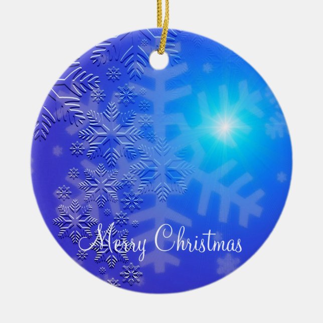 Ornements De Noël En Plein Air Avec Des Snowflakes (Devant)