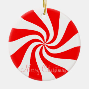 Ornements De Noël En Plein Air - Bonbons Rouge Et