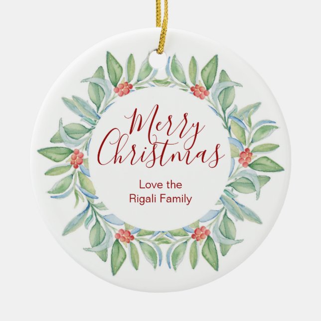 Ornements de Noël personnalisés (Devant)