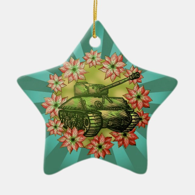Ornements de Noël personnalisés de char (Devant)