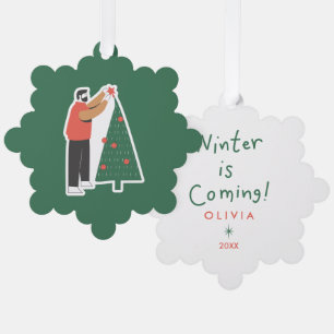 Ornements de Noël Personnalisés – Vacances de Fête