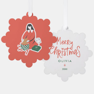 Ornements de Noël Personnalisés – Vacances Joyeuse