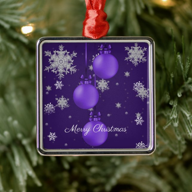 Ornements de Noël pourpres Ornement de Noël (Arbre)
