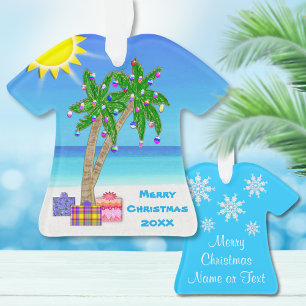 Ornements de Noël Tropicaux personnalisés
