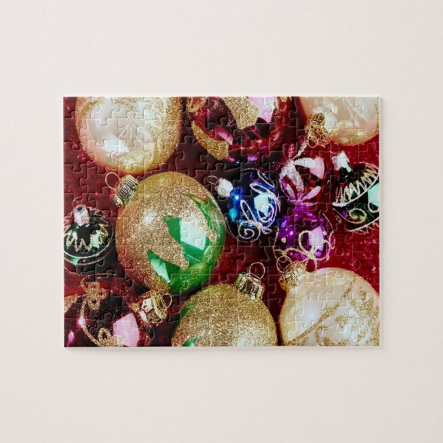 Ornements de nombreuses couleurs - Puzzle (Horizontal)