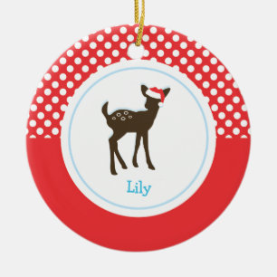Ornements de vacances des cerfs communs   de Noël