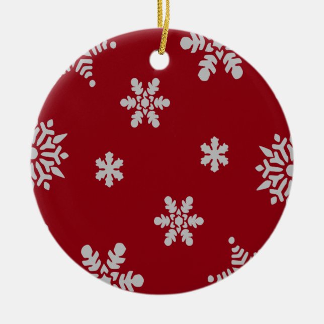 Ornements décoratifs Arbre de Noël Flocon de neige (Devant)