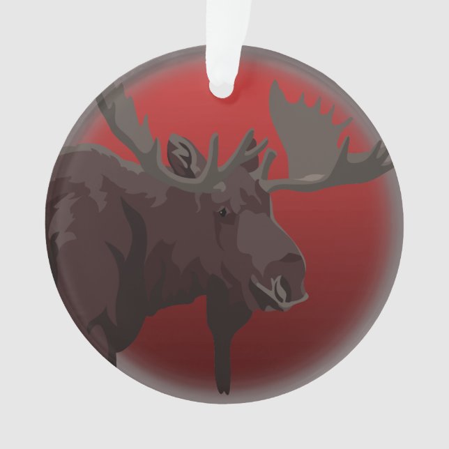 Ornements d'orignaux décorations de Noël d'orignau (devant)