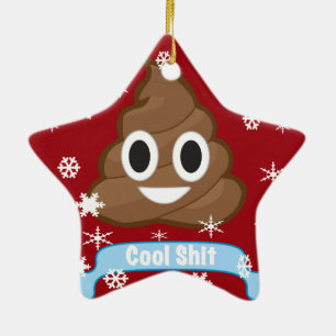 Ornements drôles de Noël d'Emoji de dunette