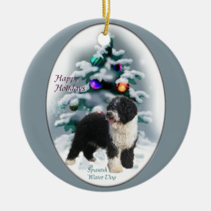 Ornements espagnols d'arbre de Noël de chien d'ea