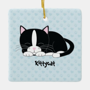 Ornements faits sur commande somnolents de Kitty