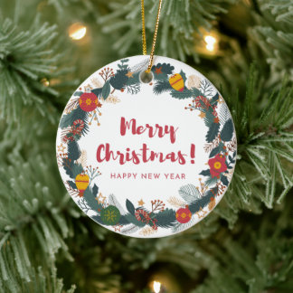 Ornements Fleurs de Noël