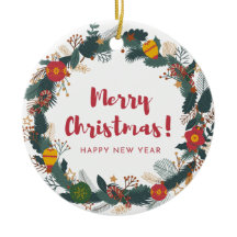 Ornements Fleurs de Noël