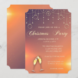 Ornements, Invitation de fête de Noël de la compag