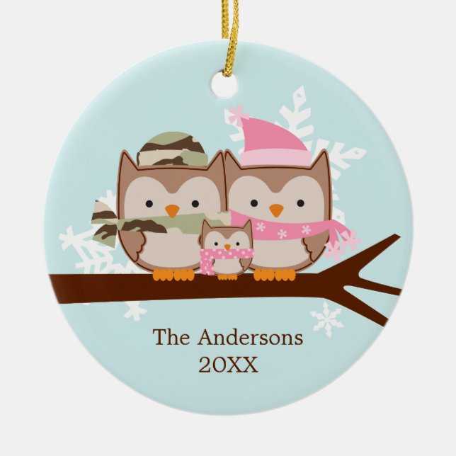 Ornements militaires de Noël de famille (Devant)