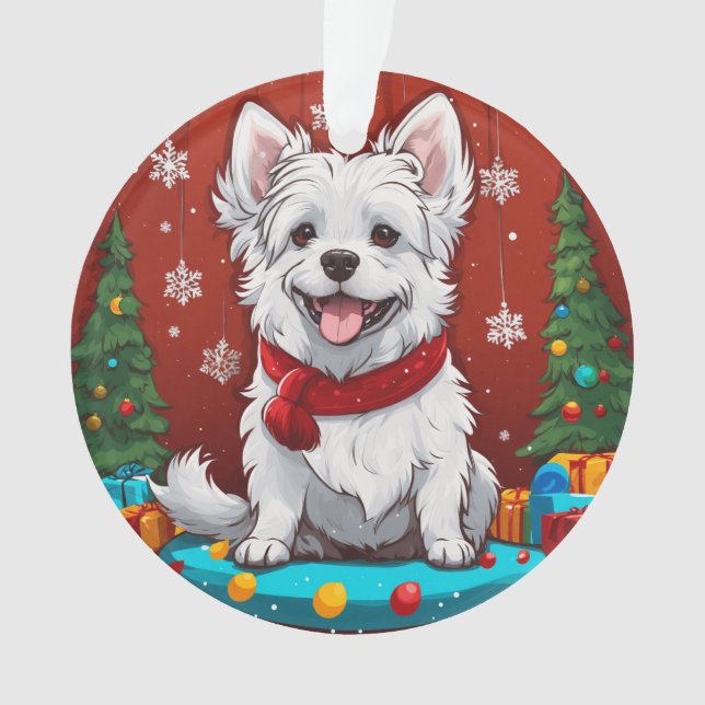 "Ornements personnalisés pour animaux de Noël (devant)