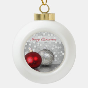 Ornements Shimmery de Noël - ornement en céramique