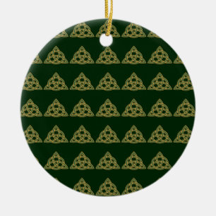 Ornements verts Trinity Knot