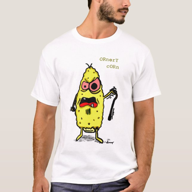 Ornery Corn Adulte T-shirt de base (Devant)