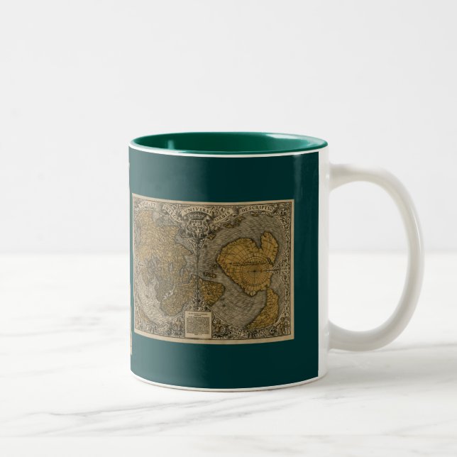 Oronce Finé Historique Vieux Monde Carte Café Mug (Droit)