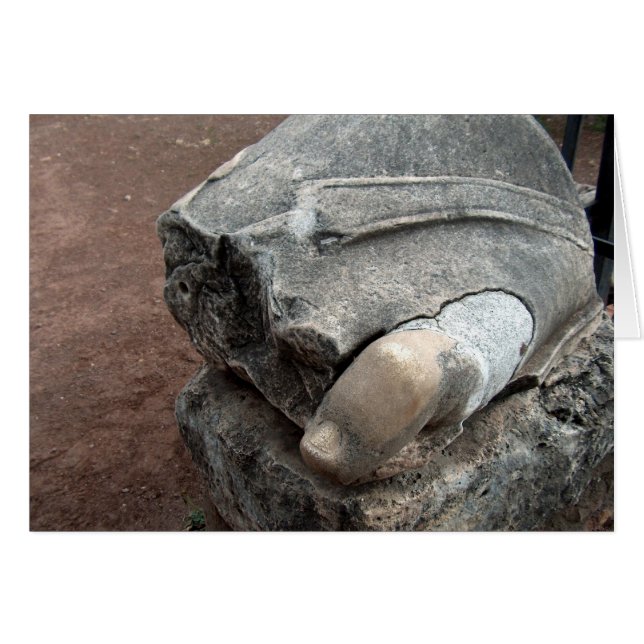 Orteil de statue dans les ruines romaines (Devant horizontal)