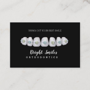 Orthodontiste brasse Dentist Carte de visite stand