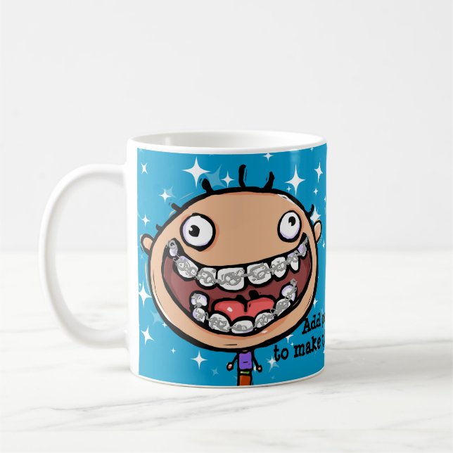 Orthodontiste. Cadeau. Tasse de café personnalisée (Gauche)