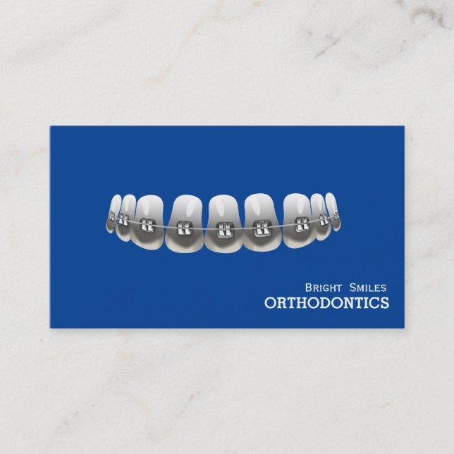 Orthodontiste Dentiste Carte de visite (Devant)