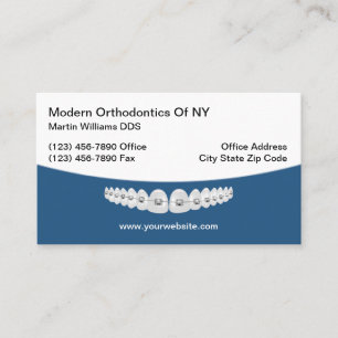 Orthodontiste moderne Orthodontiste Cartes de visi