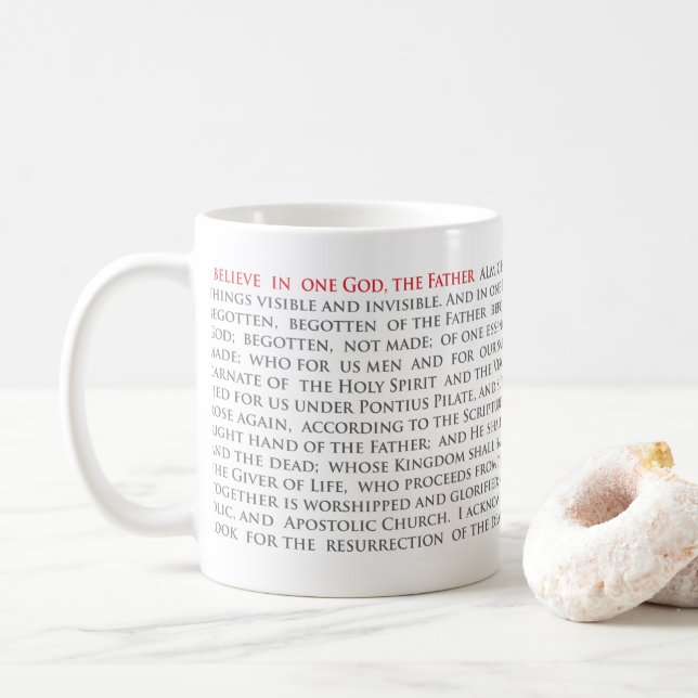 Orthodoxe Christian Nicene Creed Mug classique 11o (Avec donut)