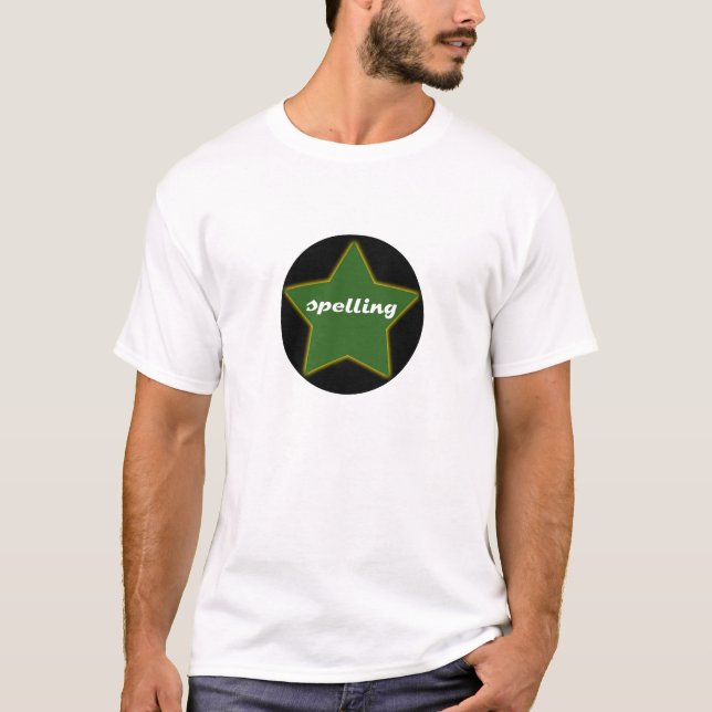 Orthographe du T-shirt d'étoile (Devant)