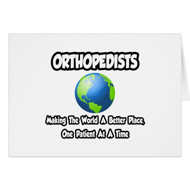 Orthopédistes...Faire du monde un endroit meilleur (Devant horizontal)