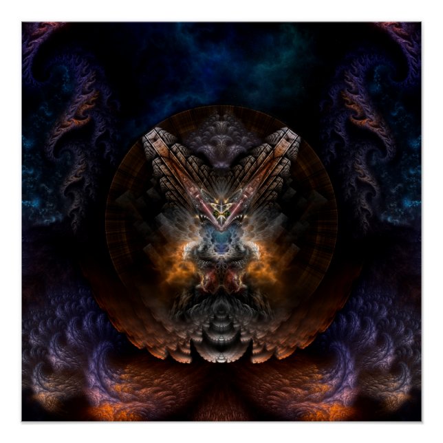 Orthricon Fractal Art parfait Poster (Devant)