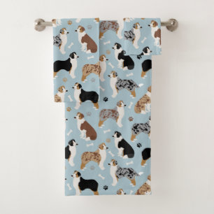 Os de berger australiens et pattes bleu Bath Tow