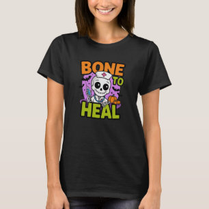 Os pour guérir Skeleton Nurse Halloween T-Shirt
