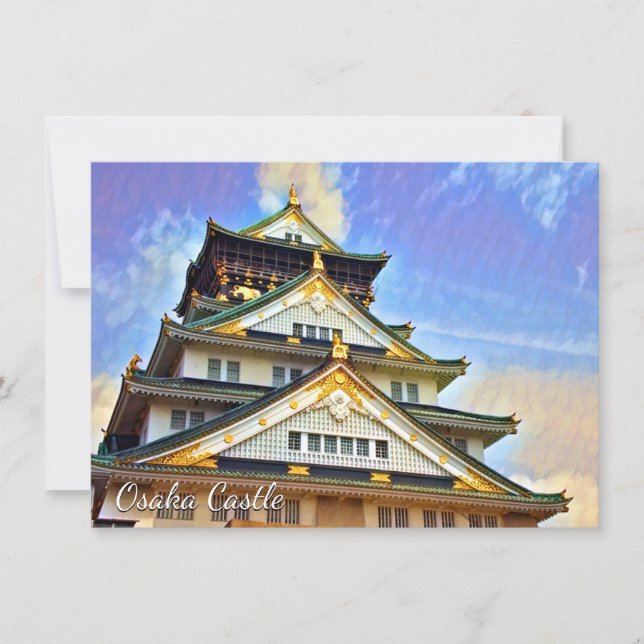 Osaka Castle: Flat Card (Devant)
