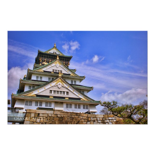 Osaka Castle：Glossy Poster (Devant)