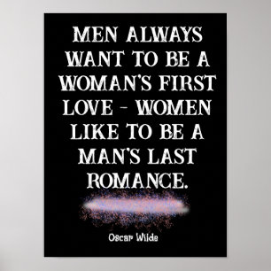 Oscar Wilde — citation art Dernier Romance Poster