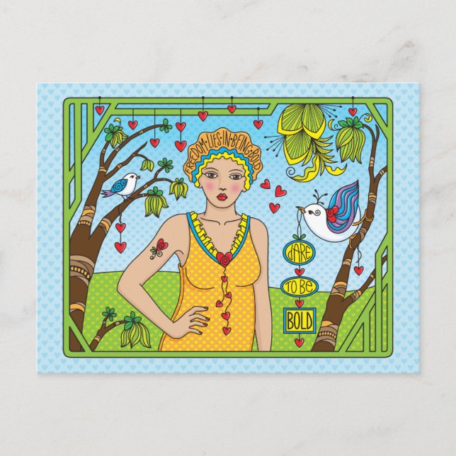 Oser être Bold_ Carte postale (Devant)