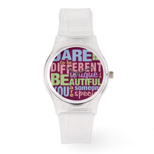 Oser être différent montres personnalisées (Recto)