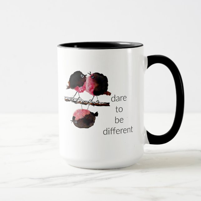 Osez être différent, mignonne Mug de café (Droite)