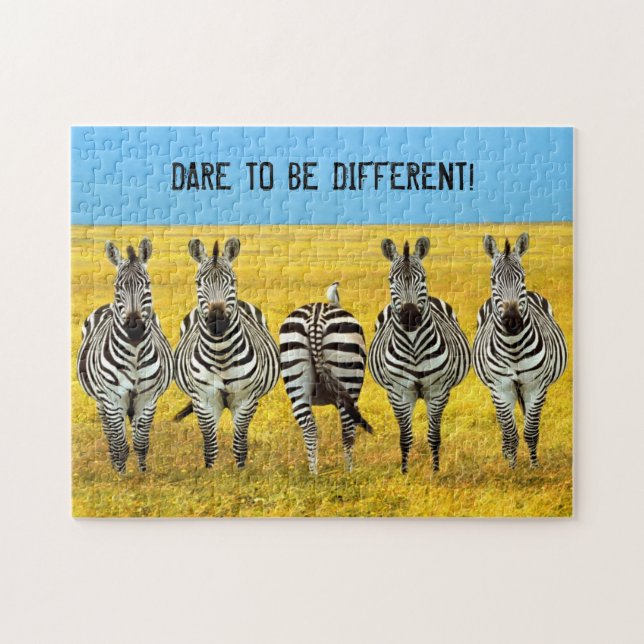 Osez être différent ! Puzzle Zebra Jigsaw (Horizontal)