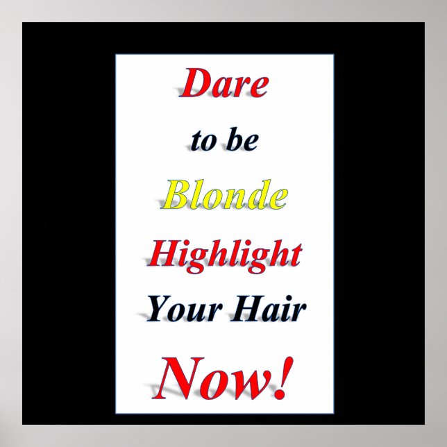 Osez le Poster Mat Blond (Devant)