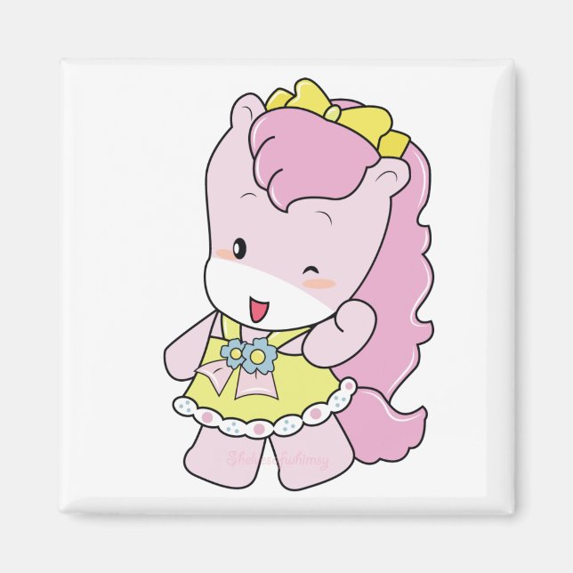 Osharena Ponies "Pinky" Magnet (Devant)