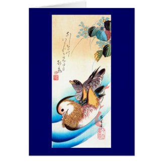 Oshidori (Canards mandarins), Hiroshige Fine Art