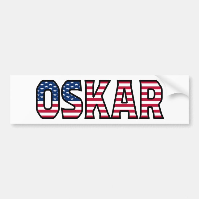 Oskar Nom Vorname USA Aufkleber Sticker Auto (Devant)