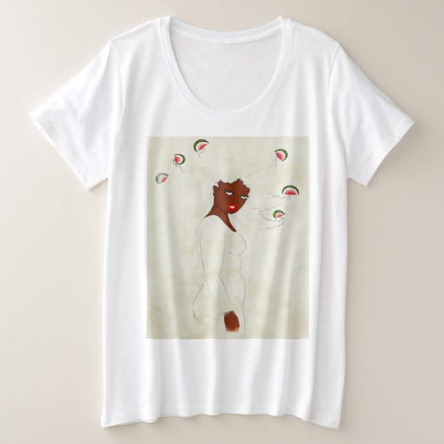OSMOSIS - karinsArt - ShopBlackJOY WOMENS PLUS TS  (Design devant)