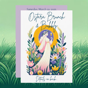 Ostara Brunch & Bubbly Invitation Card + Télécharg