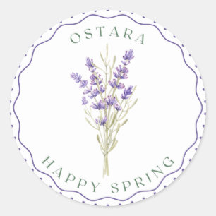 Ostara, Equinox de printemps, autocollant rond cla