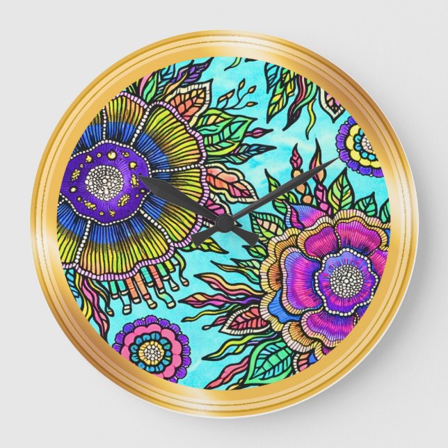 OSTARA : Résonance Céleste - Horloge d'Art Maximal (Recto)